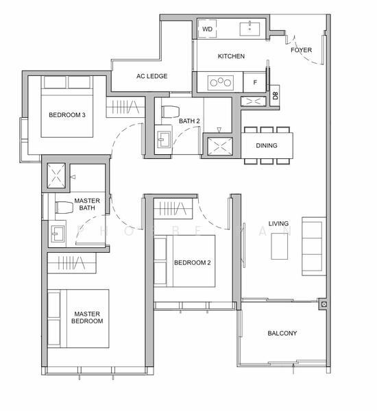 Dairy Farm Residences, 12 Dairy Farm Lane, 3 Bedrooms, 936 sqft, Condominium For Rent, by Phoebe Pan, 25608662 - Others - PropertyGuru.com.sg