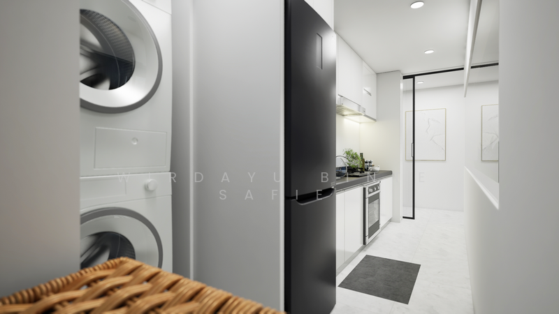 Rendered Photo for Enclosed Kitchen, this photos is for illustration purposes only.