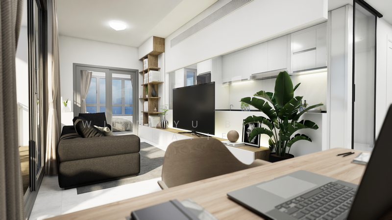 Rendered Photo for Enclosed Kitchen, this photos is for illustration purposes only.