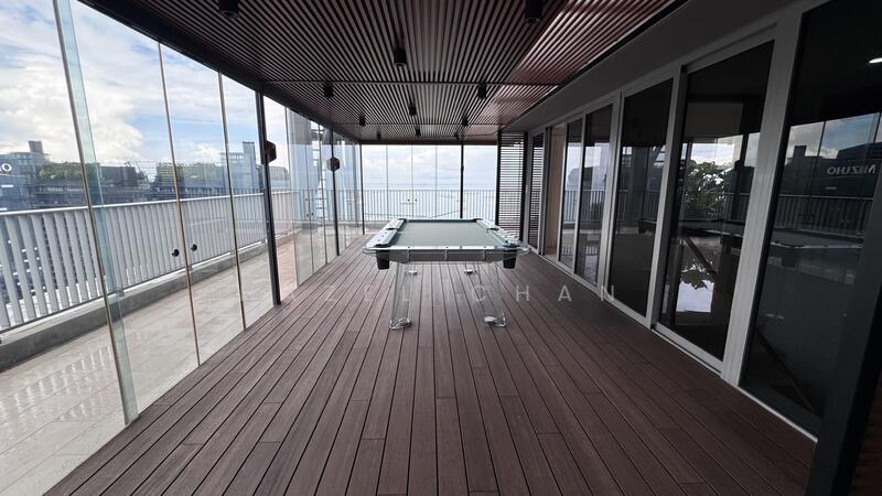 Entertainment room at roof terrace