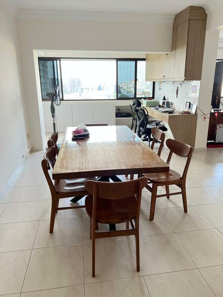 Well ventilated and bright Dining area