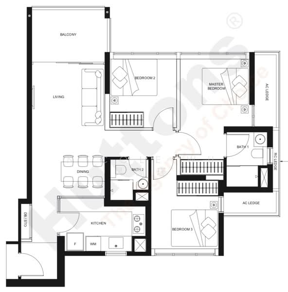 The LINQ @ Beauty World, 118 Upper Bukit Timah Road, 3 Bedrooms, 958 sqft, Condominium For Rent, by Nicole Wu 吴佩瑾, 25614497 - PropertyGuru.com.sg