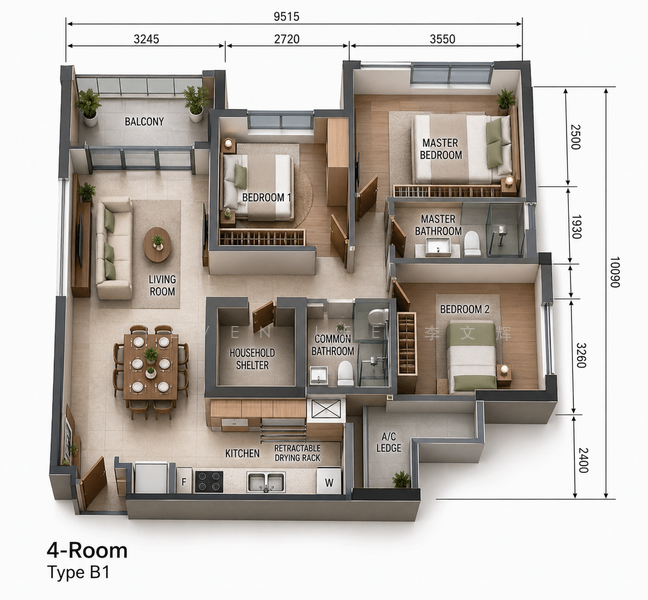 475D Upper Serangoon Crescent, 475D Upper Serangoon Crescent, 3 Bedrooms, 990 sqft, HDB Flat For Sale, by Steven Lee 李文辉, 25615380 - PropertyGuru.com.sg