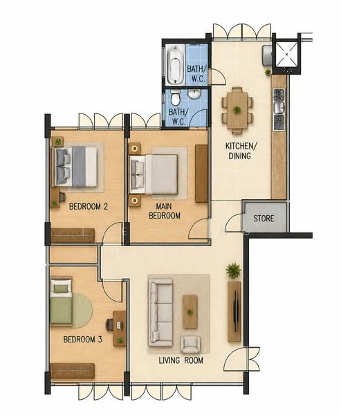 634 Ang Mo Kio Avenue 6, 634 Ang Mo Kio Avenue 6, 3 Bedrooms, 980 sqft, HDB Flat For Sale, by Ice Leong, 25616454 - PropertyGuru.com.sg