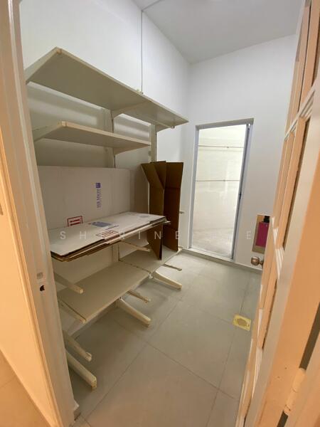 Laundry area and guest bathroom