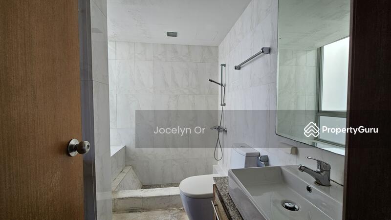 Master bathroom with huge window