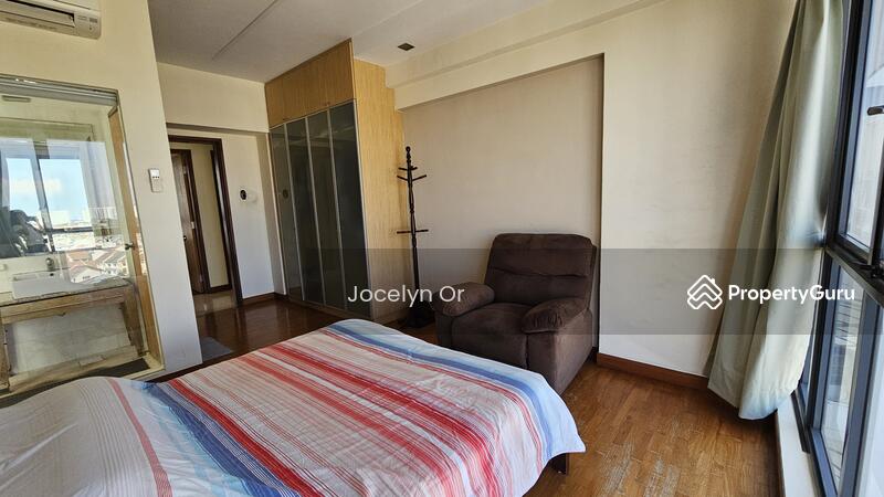 Ample space for arm chair and dresser