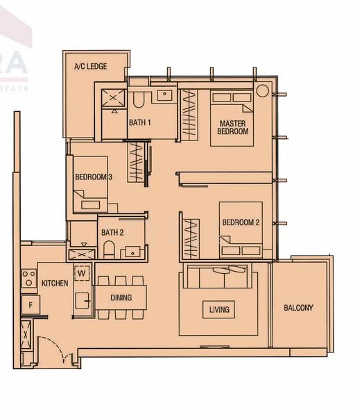 Alex Residences, 28 Alexandra View, 3 Bedrooms, 904 sqft, Apartment For Rent, by Krystal Cheng, 25622003 - PropertyGuru.com.sg
