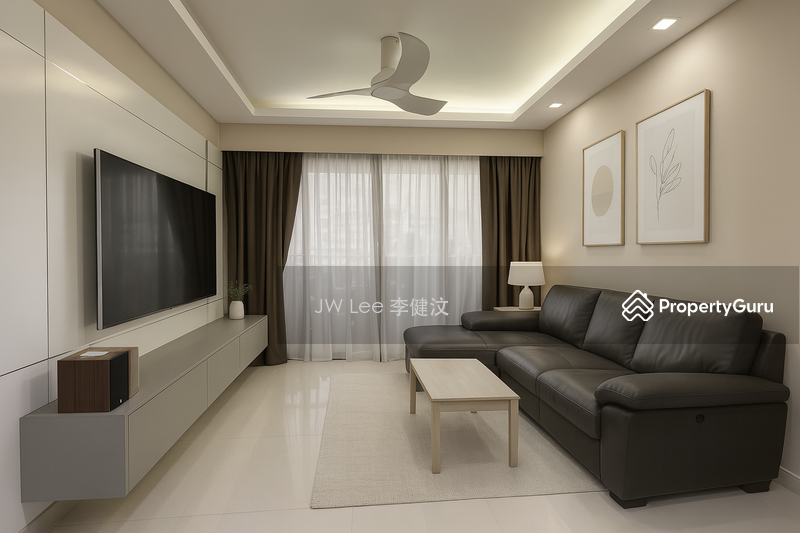 Living Room (AI Design/Enhanced)