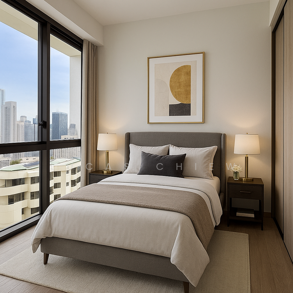 Klimt Cairnhill, 71 Cairnhill Road, 3 Bedrooms, 1,432 sqft, Condominium For Rent, by Lucas Chiew, 25627081 - Common Bedroom - PropertyGuru.com.sg