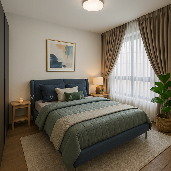 Avenue South Residence, 1 Silat Avenue, 1 Bedroom, 527 sqft, Condominium For Rent, by Vivian Chua, 25627670 - Bedroom - PropertyGuru.com.sg