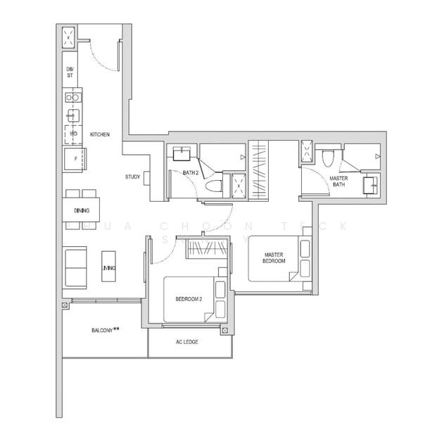Affinity At Serangoon, 32 Serangoon North Avenue 1, 2 Bedrooms, 732 sqft, Condominium For Sale, by Phua Choon Teck Sunny, 25628103 - PropertyGuru.com.sg