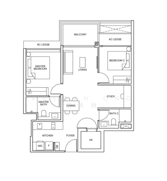 Terra Hill, 18 Yew Siang Road, 2 Bedrooms, 807 sqft, Condominium For Sale, by Kaeden Ong 王天财, 25628445 - PropertyGuru.com.sg