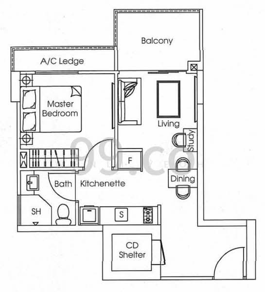 Parc Imperial, 253A Pasir Panjang Road, 1 Bedroom, 495 sqft, Condominium For Sale, by WENLI YEOH, 25629618 - PropertyGuru.com.sg