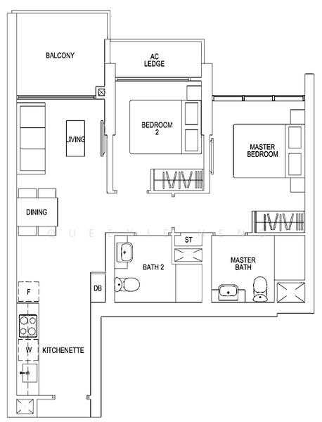 Parc Riviera, 101 West Coast Vale, 2 Bedrooms, 710 sqft, Condominium For Rent, by Queenie Heng, 25630558 - PropertyGuru.com.sg