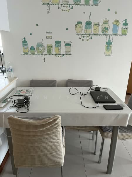 A Treasure Trove, 72 Punggol Walk, 2 Bedrooms, 775 sqft, Condominium For Rent, by Jennifer Tan, 25632063 - Dining Room - PropertyGuru.com.sg