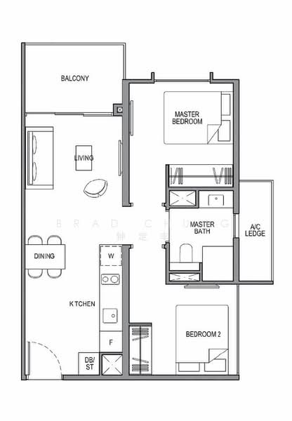 Park Colonial, 2 Woodleigh Lane, 2 Bedrooms, 624 sqft, Condominium For Rent, by Brad Chung 钟定丰, 25632445 - PropertyGuru.com.sg
