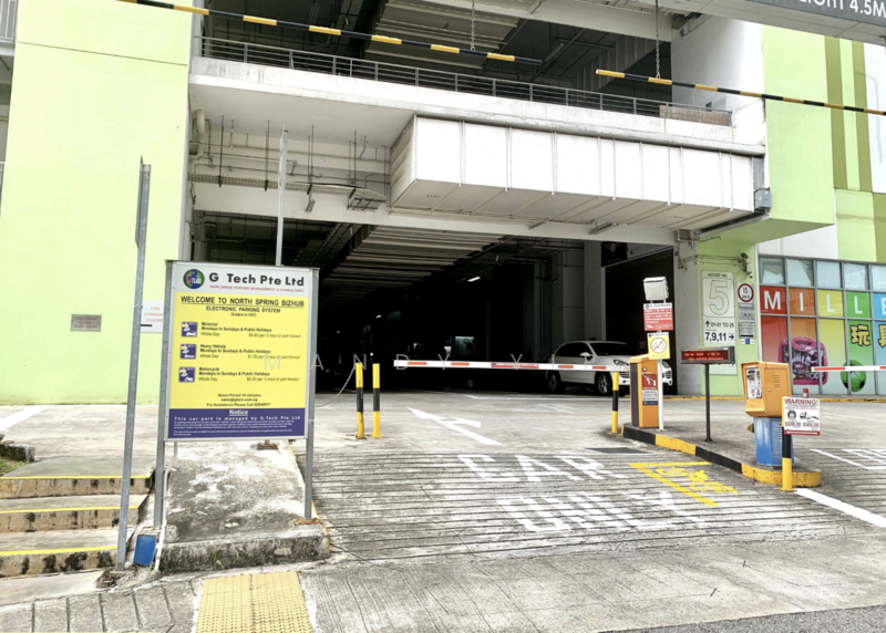 North Spring Bizhub, 11 Yishun industrial Street 1, 1,625 sqft, Light Industrial (B1) For Rent, by Mandy Yip, 25632471 - Car Park - CommercialGuru.com.sg