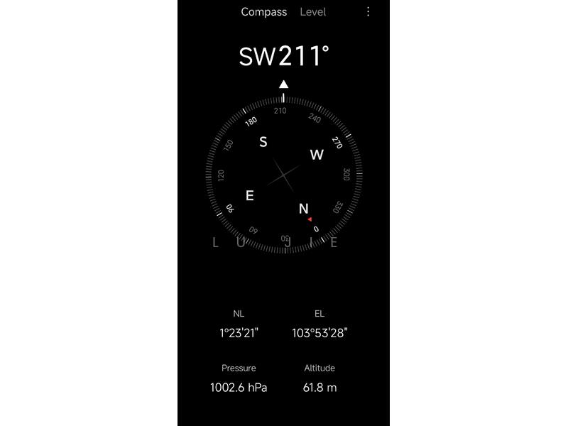 Direction facing out from door