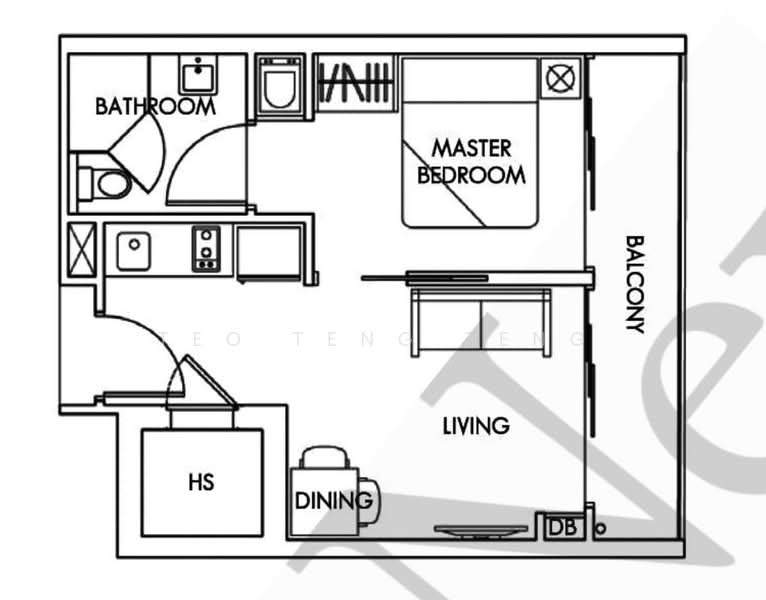 La Fleur, 8 Lorong 26 Geylang, 1 Bedroom, 441 sqft, Condominium For Rent, by Teo Teng Teng, 25633780 - PropertyGuru.com.sg