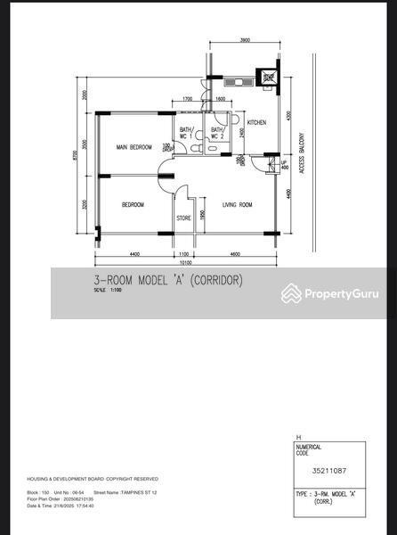 For Sale 150 Tampines Street 12
