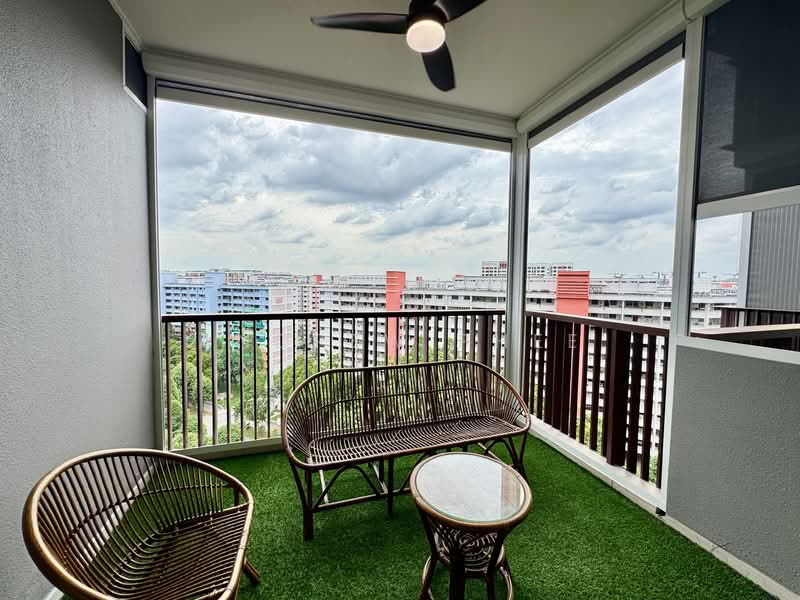 Lakeville, 1 Jurong Lake Link, 1 Bedroom, 560 sqft, Condominium For Rent, by Andrew Phee, 25637074 - Balcony - PropertyGuru.com.sg