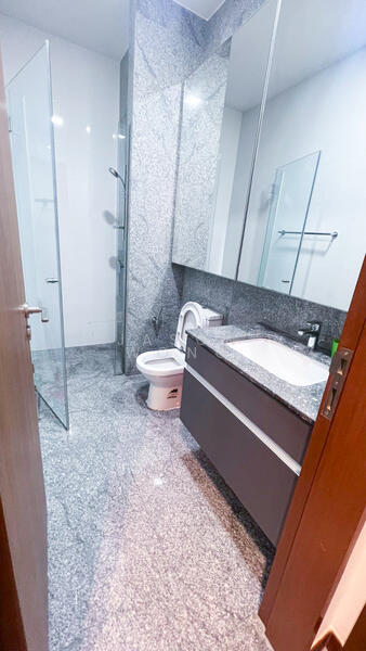 Eco Sanctuary, 63 Chestnut Avenue, 2 Bedrooms, 700 sqft, Condominium For Rent, by Jason Wong, 25637367 - Bathroom - PropertyGuru.com.sg