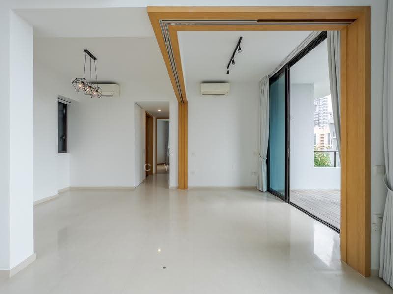 The Crest, 101 Prince Charles Crescent, Alexandra / Commonwealth, 3 Bedrooms, 1,270 sqft, Condominium For Sale, by CY Lau, 25637551 - Living room, dining, flexi-room area - PropertyGuru.com.sg
