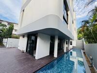 For Sale - Brand new & freehold bungalow, 4 levels with Lift, swimming Pool, wide frontage to Park 4 cars