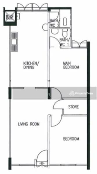 513 Ang Mo Kio Avenue 8, 513 Ang Mo Kio Avenue 8, 2 Bedrooms, 721 sqft, HDB Flat For Rent, by Kan Li Ling, 25640248 - PropertyGuru.com.sg