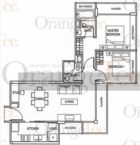 2Bed-883 sqft