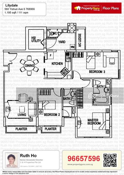 Lilydale, 550 Yishun Ave 6, 3 Bedrooms, 1,196 sqft, Condominium For Rent, by Ruth Ho, 4296864 - PropertyGuru.com.sg