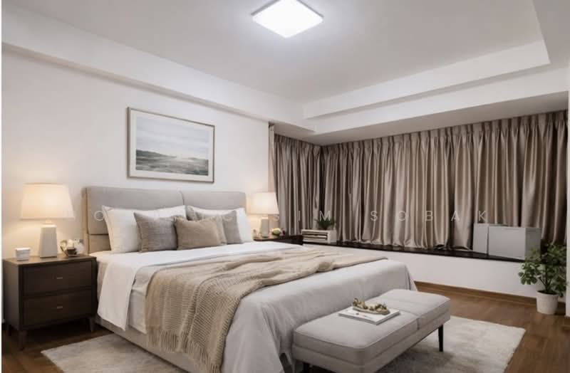 Bedroom Rendered for illustration purpose