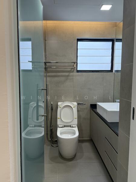 Master bathroom with standing shower
