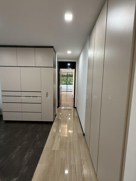 Useful storage room with doors