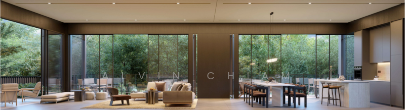 Living and Dining Room @ Upper Grounds