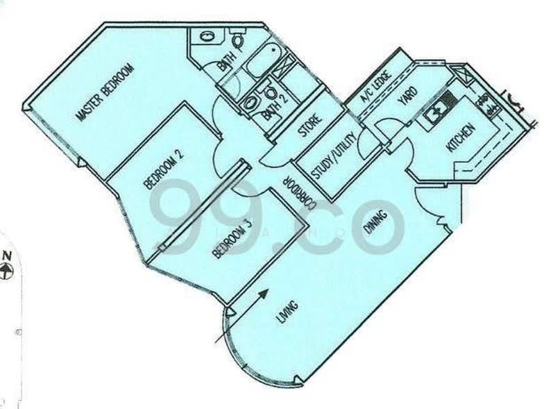 Yew Mei Green, 50 Choa Chu Kang North 6, 3 Bedrooms, 1,292 sqft, Condominium For Sale, by ALISA HOU, 500002036 - PropertyGuru.com.sg