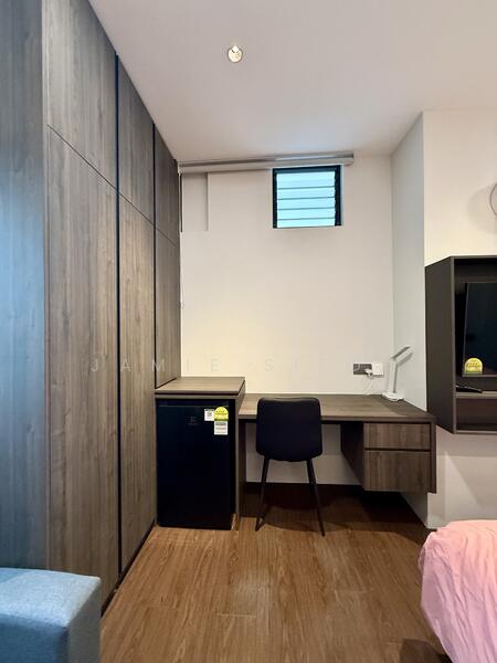 Study table and wardrobe