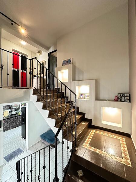 Upper level staircase