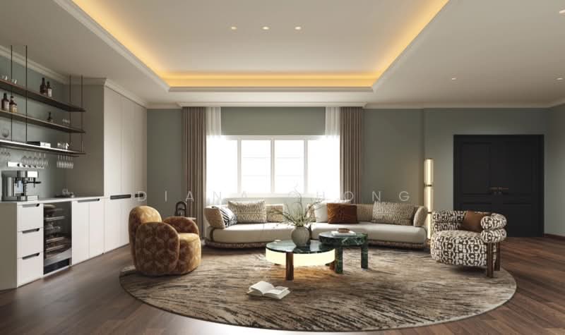 Modern and Newly Renovated and Modern 6 Bedroom GCB at Tanglin Hill, , 7 Bedrooms, 14,500 sqft, Good Class Bungalow For Rent, by Diana Chong, 500003435 - Living Room - PropertyGuru.com.sg