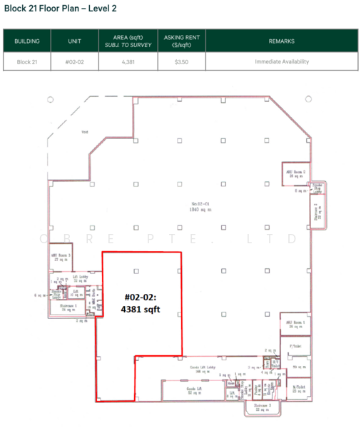 21 & 23 Ubi Road, , 1,862 sqft, Light Industrial (B1) For Rent, by WALLACE, 500003723 - CommercialGuru.com.sg