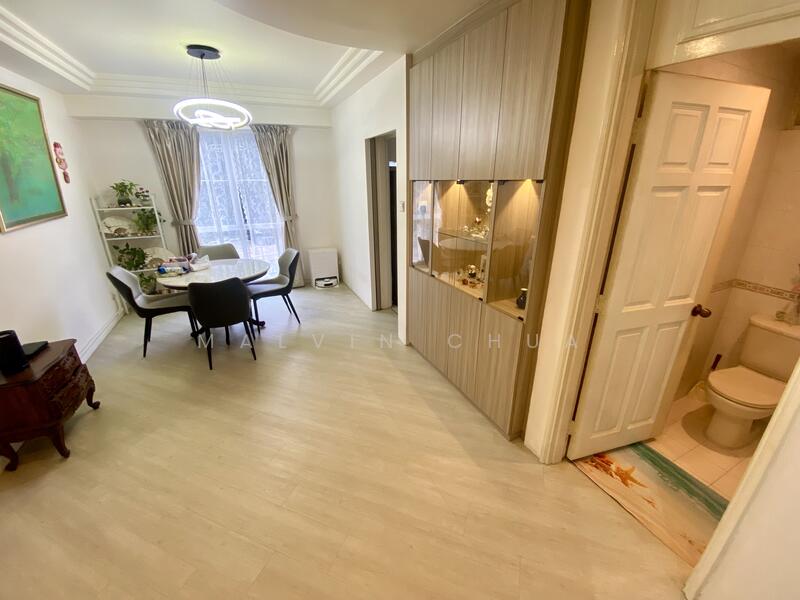 Dining Area and Powder Room