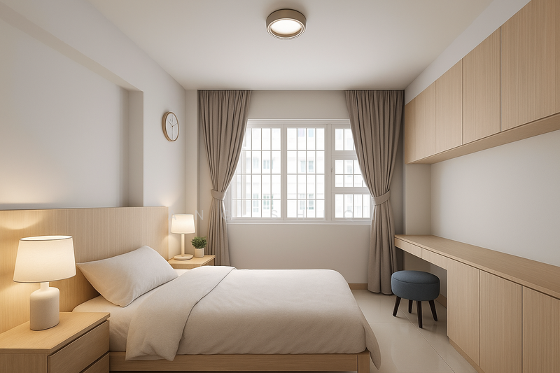 Bedroom with ID treatment