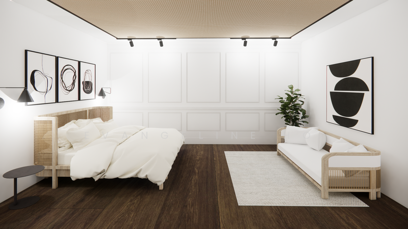 Rendering Furnished Bedroom