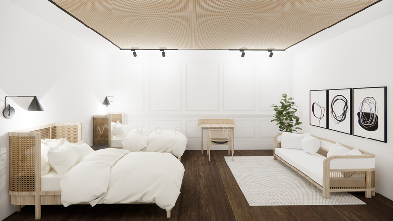 Rendering Furnished Bedroom