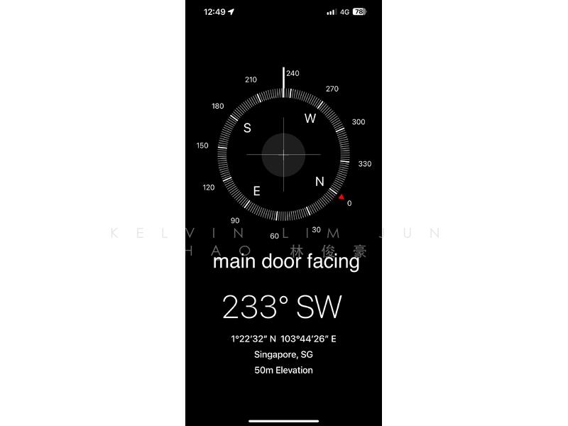 Main door facing direction