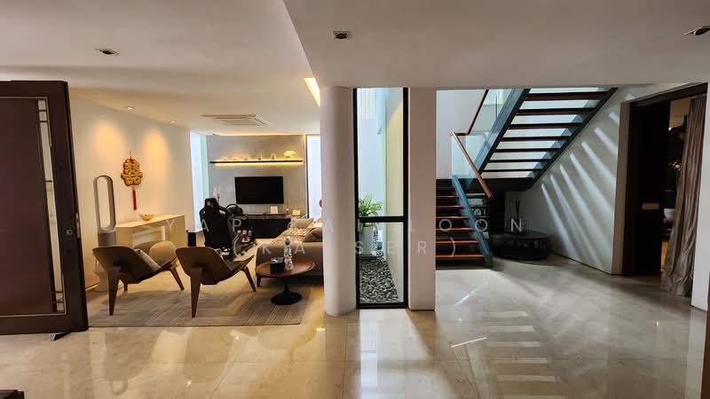Trevose Crescent 2 Storey Detached House with Basement and Swimming Pool Detached House For Sale at S$ 24,800,000 | PropertyGuru Singapore - Basement Living Room