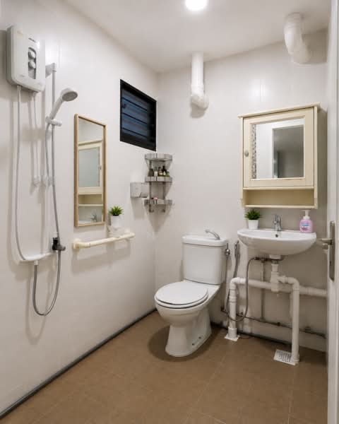 337 Ang Mo Kio Avenue 1, 337 Ang Mo Kio Avenue 1, 3 Bedrooms, 979 sqft, HDB Flat For Sale, by Eileen Leong, 500006443 - Master Bathroom - PropertyGuru.com.sg