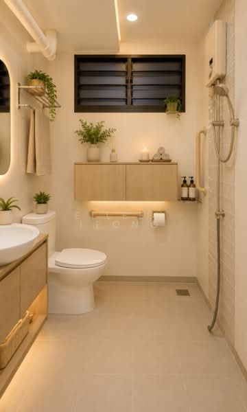 337 Ang Mo Kio Avenue 1, 337 Ang Mo Kio Avenue 1, 3 Bedrooms, 979 sqft, HDB Flat For Sale, by Eileen Leong, 500006443 - Common Bathroom - For Illustration Only - PropertyGuru.com.sg