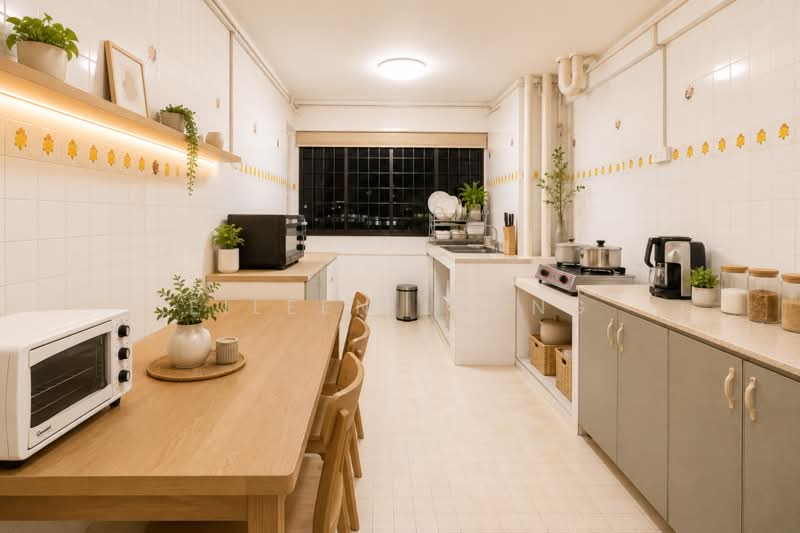 337 Ang Mo Kio Avenue 1, 337 Ang Mo Kio Avenue 1, 3 Bedrooms, 979 sqft, HDB Flat For Sale, by Eileen Leong, 500006443 - Kitchen - For Illustration Only - PropertyGuru.com.sg